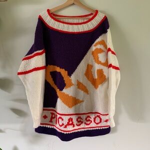 Vintage Hand Knitted Picasso Sweater